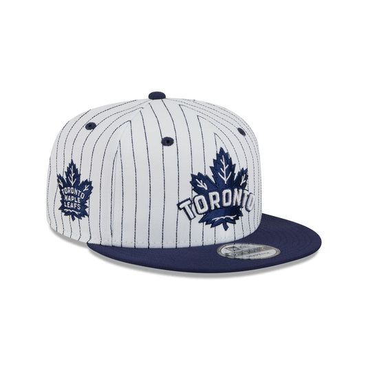 Toronto Maple Leafs Deceptor Pinstripe 9FIFTY Snapback Hat - New Era Cap
