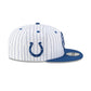Indianapolis Colts Deceptor Pinstripe 9FIFTY Snapback Hat