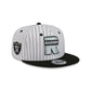 Las Vegas Raiders Deceptor Pinstripe 9FIFTY Snapback Hat
