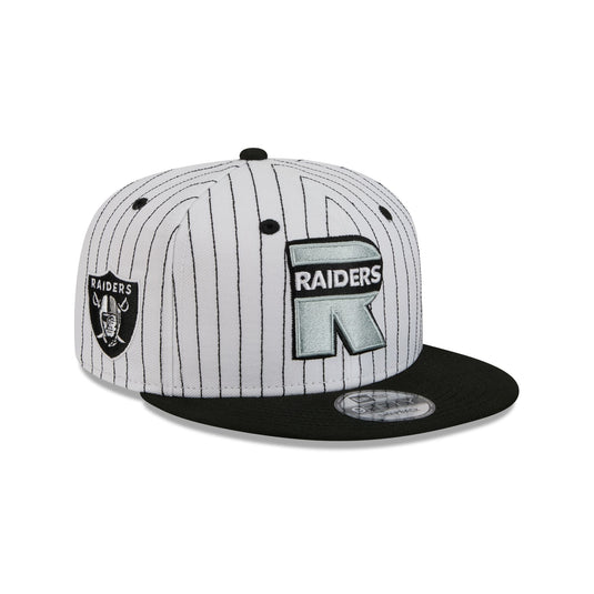 Las Vegas Raiders Deceptor Pinstripe 9FIFTY Snapback Hat - New Era Cap