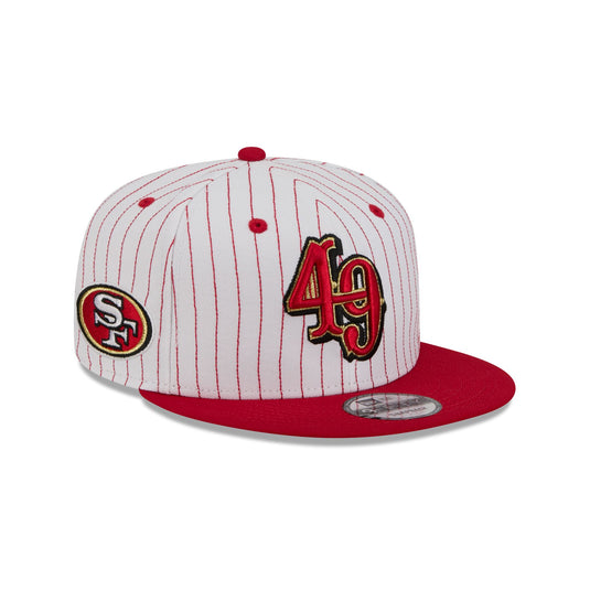 San Francisco 49ers Deceptor Pinstripe 9FIFTY Snapback Hat - New Era Cap