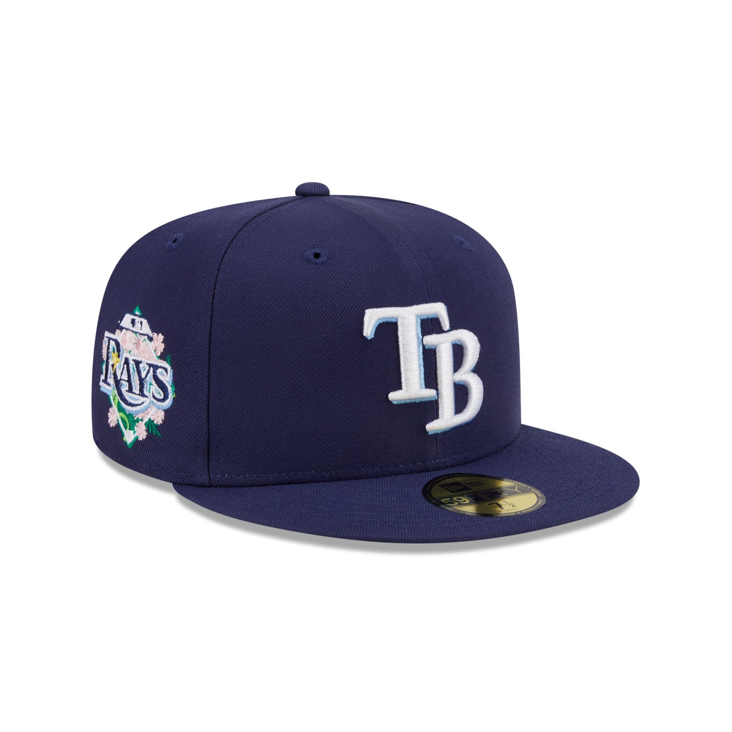 Tampa Bay Rays Floral Undervisor 59FIFTY Fitted Hat