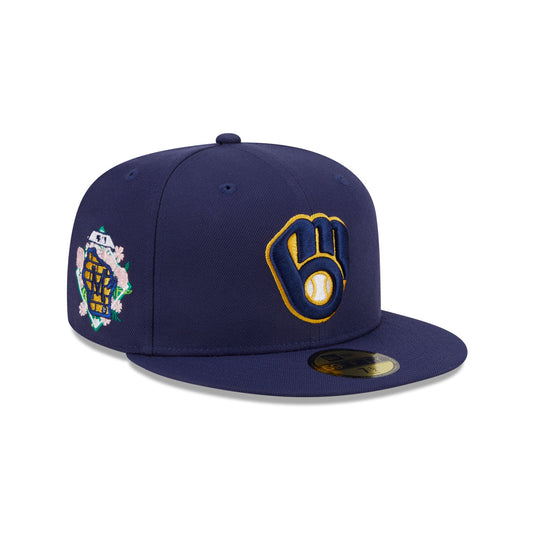 Milwaukee Brewers Floral Undervisor 59FIFTY Fitted Hat - New Era Cap