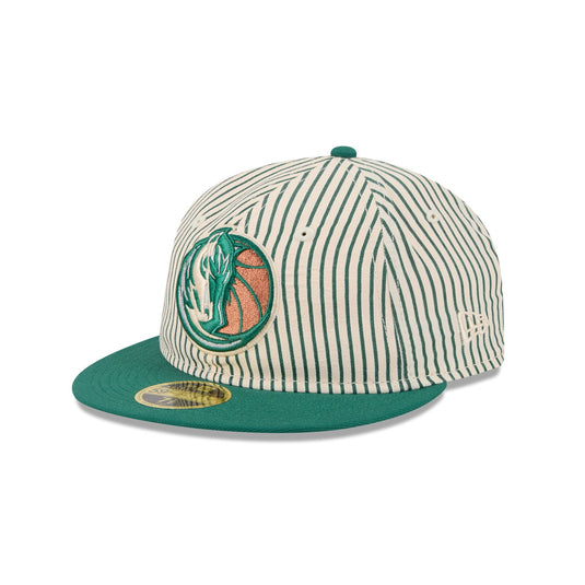 Just Caps Seersucker Dallas Mavericks Retro Crown 59FIFTY Fitted Hat - New Era Cap