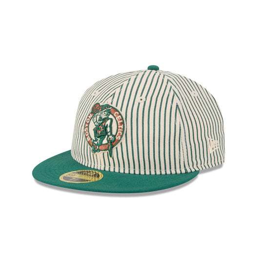 Just Caps Seersucker Boston Celtics Retro Crown 59FIFTY Fitted Hat - New Era Cap