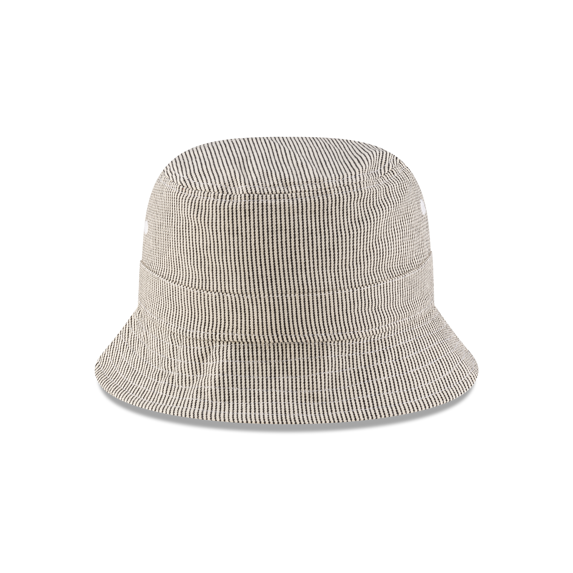 New Era Branded Railroad Stripe Bucket Hat