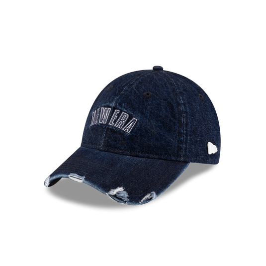 New Era Branded Sweep Rugby Denim Muted Indigo 9FORTY Adjustable Hat - New Era Cap