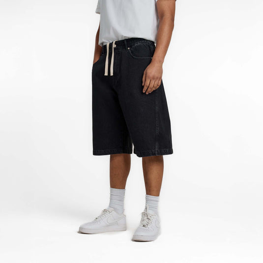 New Era Branded Warehouse Black Jean Shorts - New Era Cap
