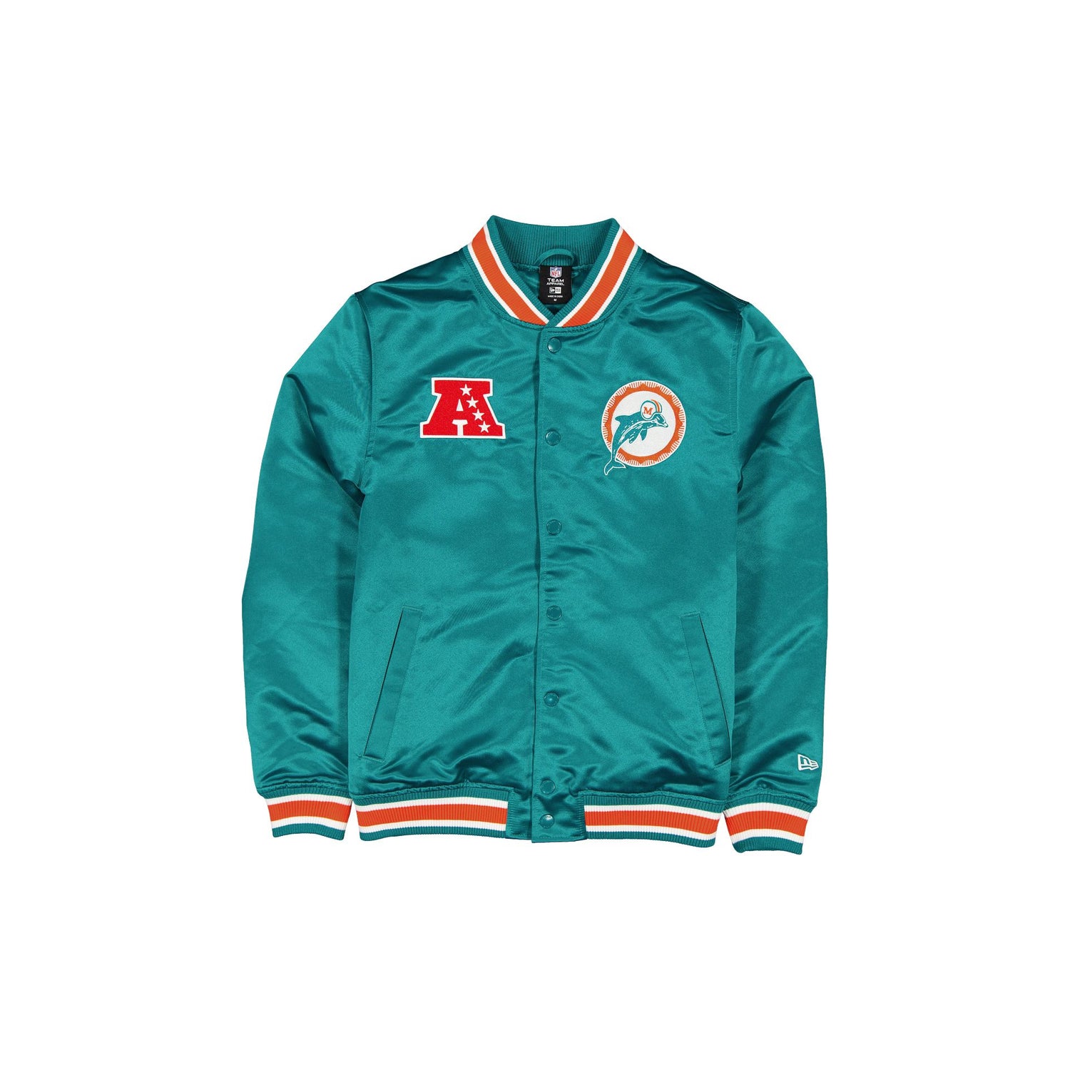 Miami Dolphins Sport Classics Blue Satin Jacket