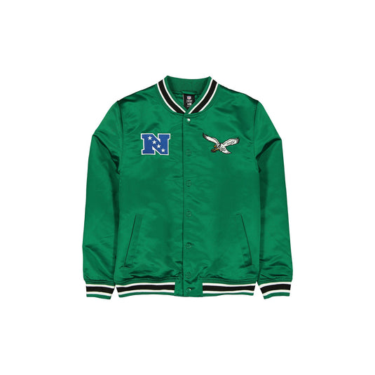 Philadelphia Eagles Sport Classics Blue Satin Jacket - New Era Cap