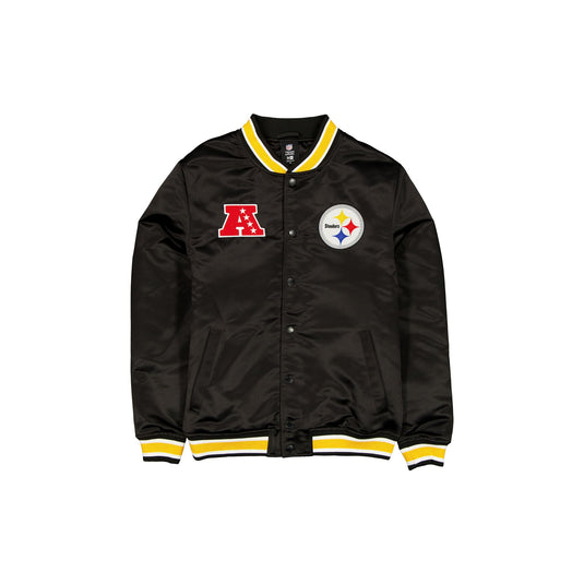 Pittsburgh Steelers Sport Classics Black Satin Jacket - New Era Cap