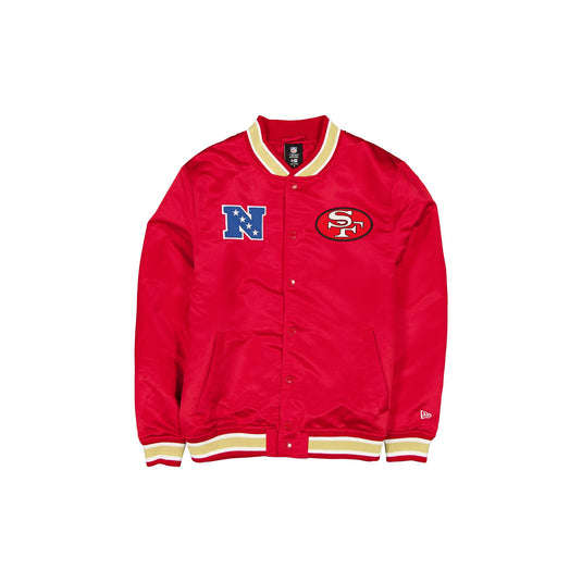 San Francisco 49ers Sport Classics Red Satin Jacket - New Era Cap