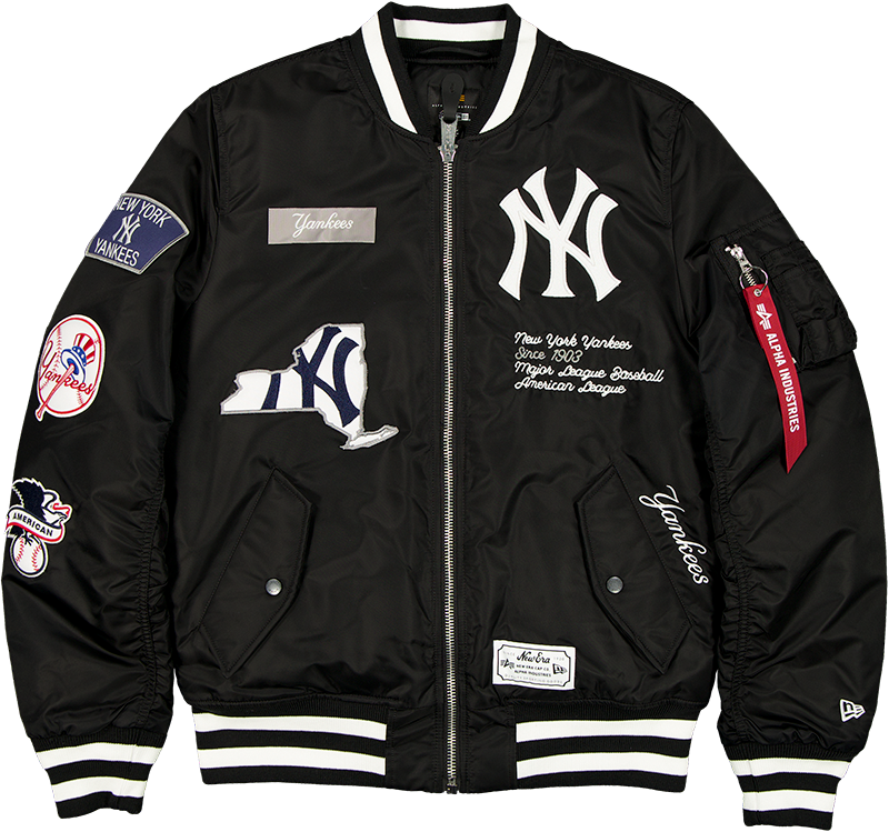 Alpha Industries x New York Yankees Black MA-1 Bomber Jacket