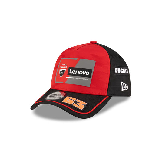 Ducati Lenovo Team MotoGP Pecco Bagnaia Teamline 9FORTY A-Frame Adjustable Hat - New Era Cap