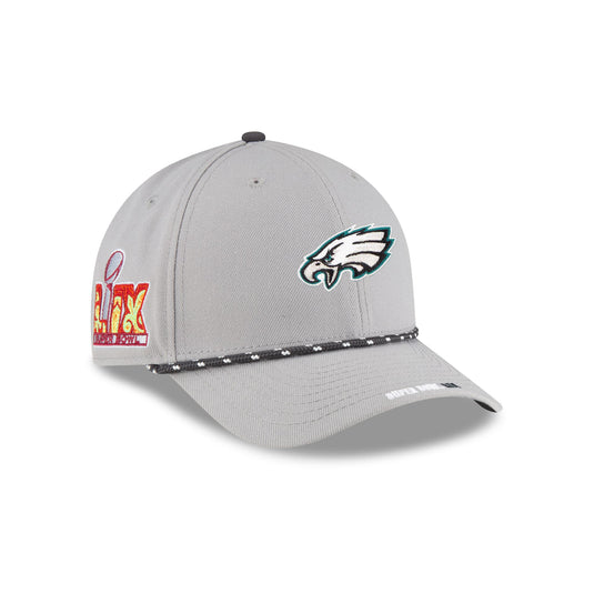 Philadelphia Eagles Super Bowl LIX Sideline 9FORTY M-Crown Snapback Hat - New Era Cap