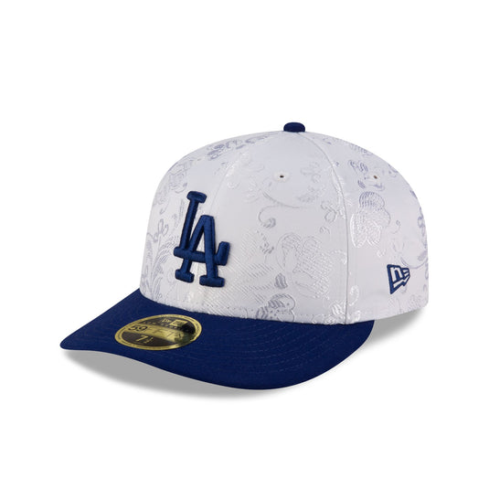 Los Angeles Dodgers Floral Shine Low Profile 59FIFTY Fitted Hat - New Era Cap