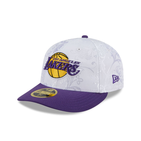 Los Angeles Lakers Floral Shine Low Profile 59FIFTY Fitted Hat - New Era Cap