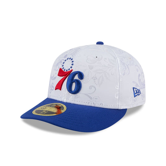 Philadelphia 76ers Floral Shine Low Profile 59FIFTY Fitted Hat - New Era Cap