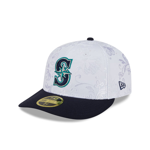 Seattle Mariners Floral Shine Low Profile 59FIFTY Fitted Hat – New