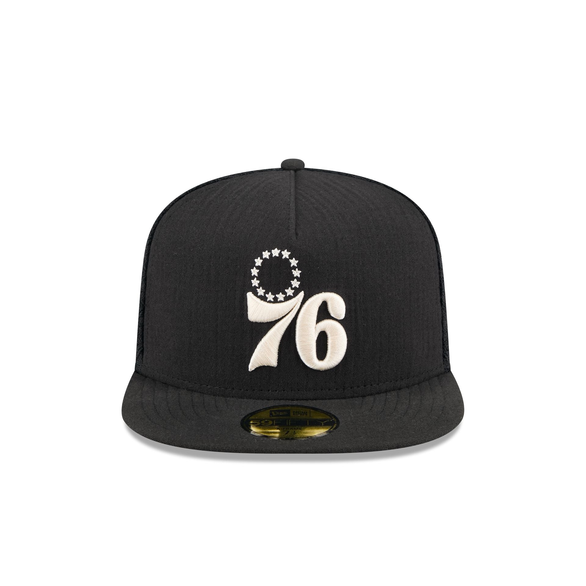 Philadelphia 76ers Black Mesh 59FIFTY A-Frame Fitted Hat – New Era Cap