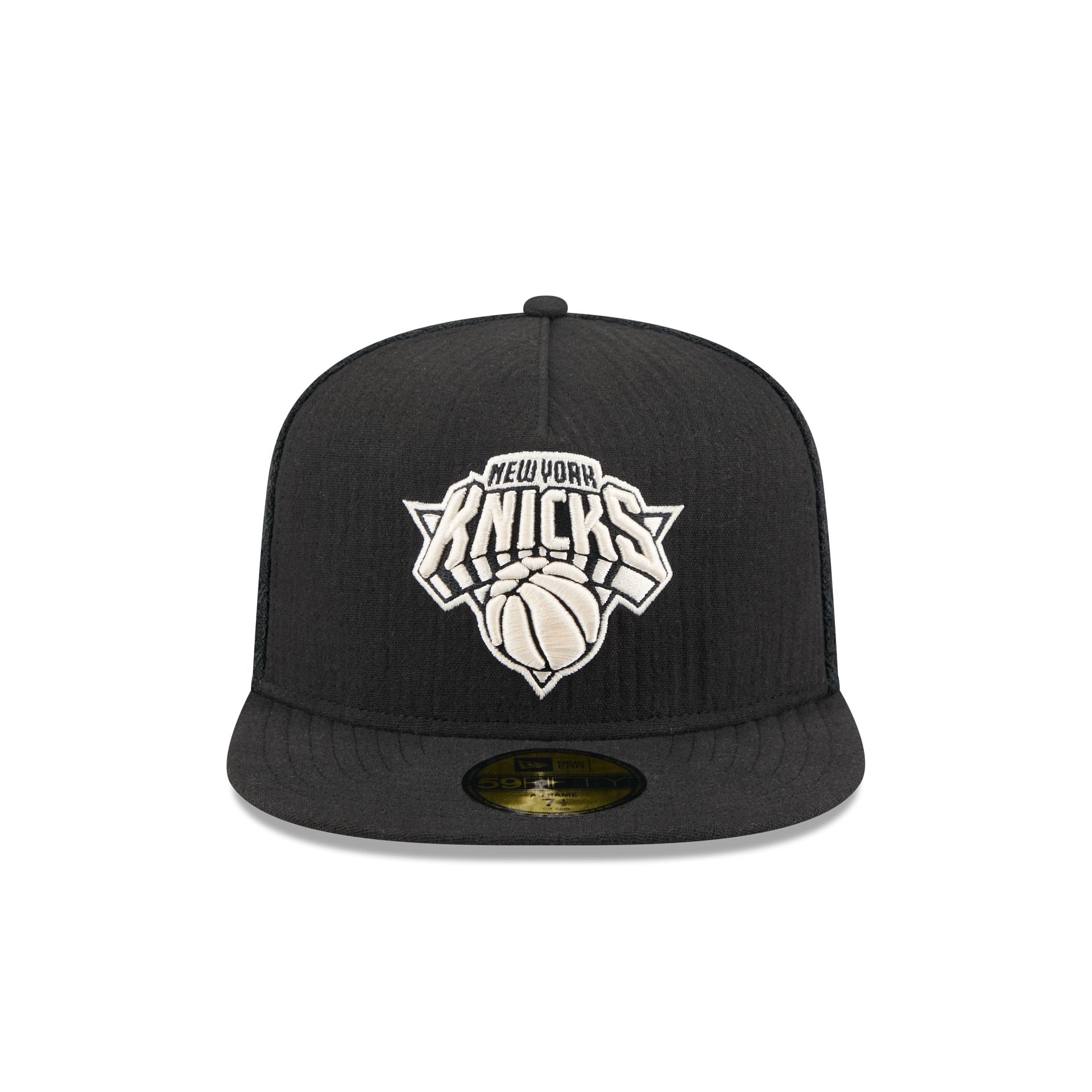 New York Knicks Black Mesh 59FIFTY A-Frame Fitted Hat – New Era Cap