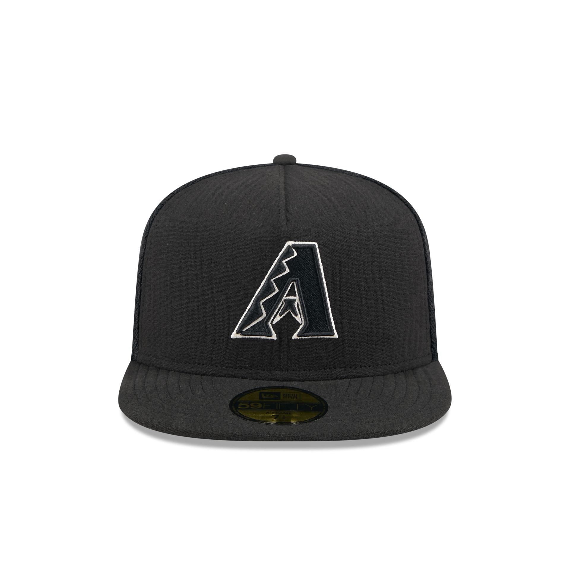Arizona Diamondbacks Black Mesh 59FIFTY A-Frame Fitted Hat – New