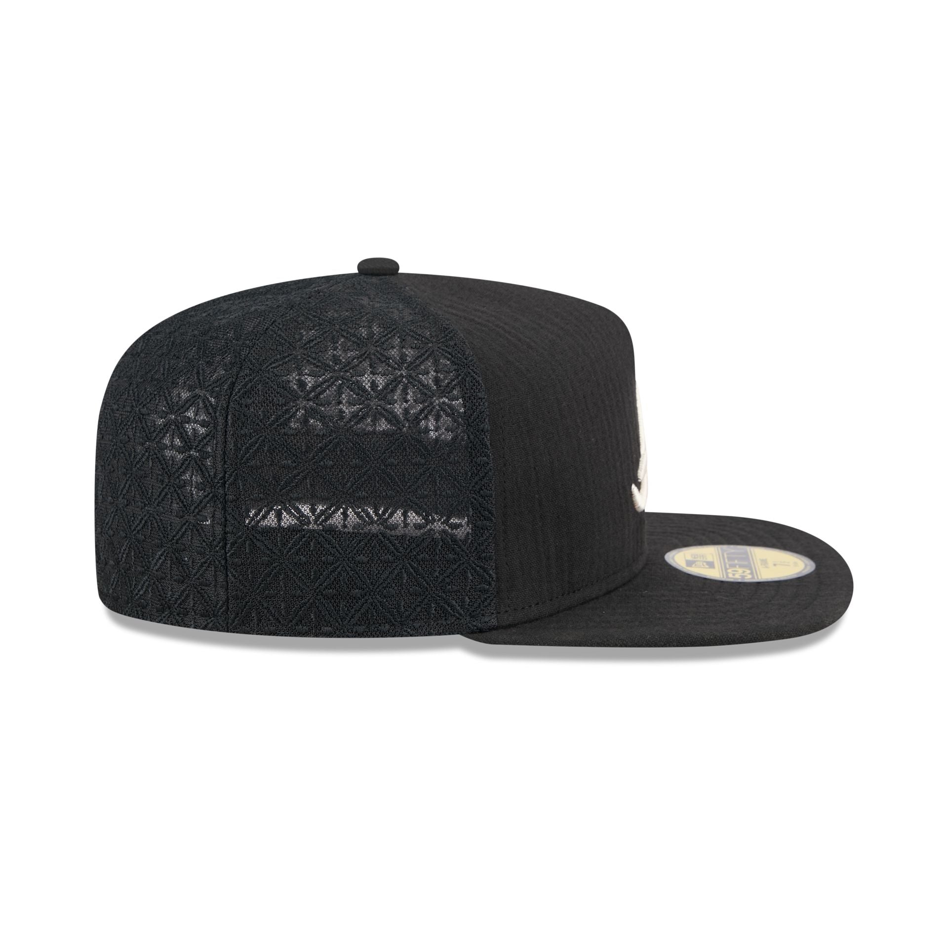 Atlanta Braves Black Mesh 59FIFTY A-Frame Fitted Hat – New Era Cap