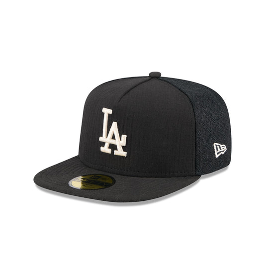 Los Angeles Dodgers Black Mesh 59FIFTY A-Frame Fitted Hat - New Era Cap
