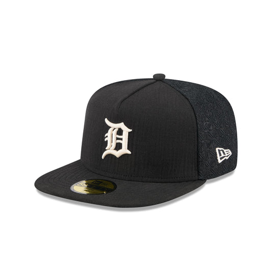 Detroit Tigers Black Mesh 59FIFTY A-Frame Fitted Hat - New Era Cap