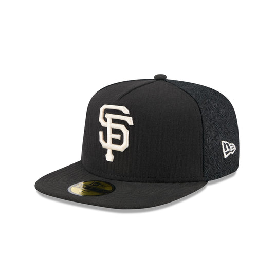 San Francisco Giants Black Mesh 59FIFTY A-Frame Fitted Hat - New Era Cap