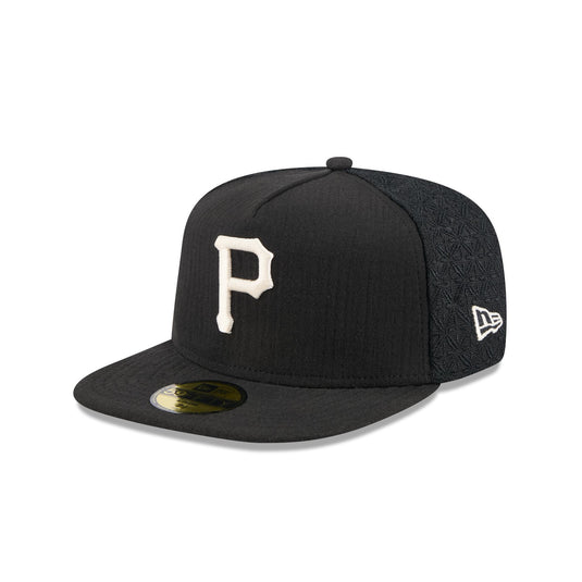 Pittsburgh Pirates Black Mesh 59FIFTY A-Frame Fitted Hat - New Era Cap