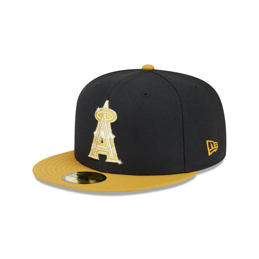 Los Angeles Angels Metallic Gold Logo 59FIFTY Fitted Hat - New Era Cap