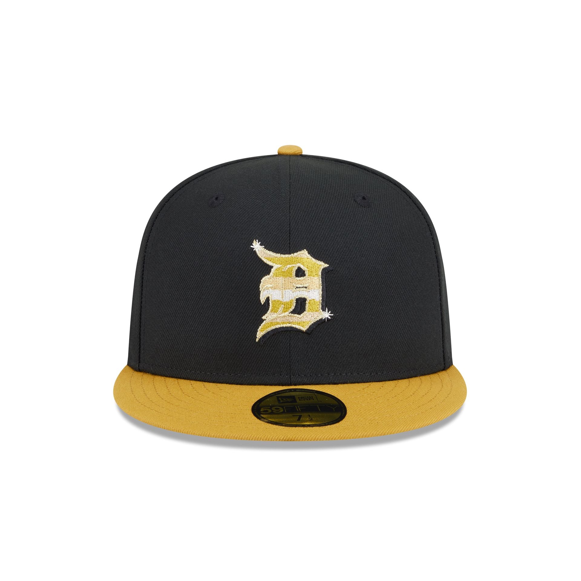 Detroit Tigers Metallic Gold Logo 59FIFTY Fitted Hat