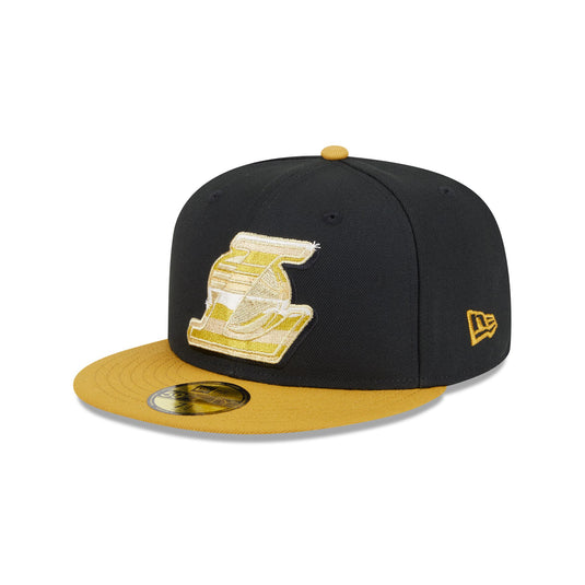 Los Angeles Lakers Metallic Gold Logo 59FIFTY Fitted Hat - New Era Cap