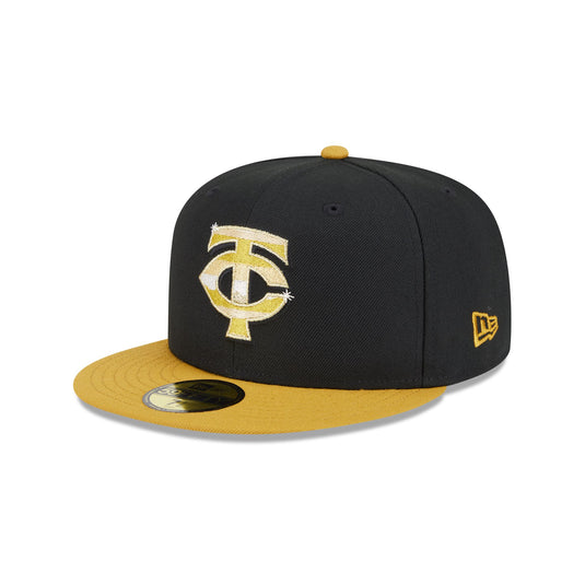 Minnesota Twins Metallic Gold Logo 59FIFTY Fitted Hat - New Era Cap