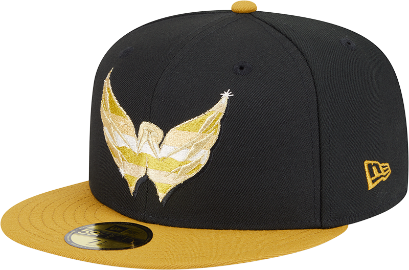 Washington Capitals Metallic Gold Logo 59FIFTY Fitted Hat