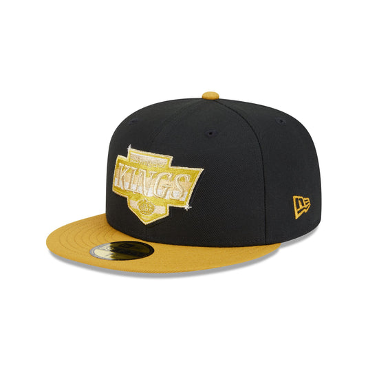 Los Angeles Kings Metallic Gold Logo 59FIFTY Fitted Hat - New Era Cap