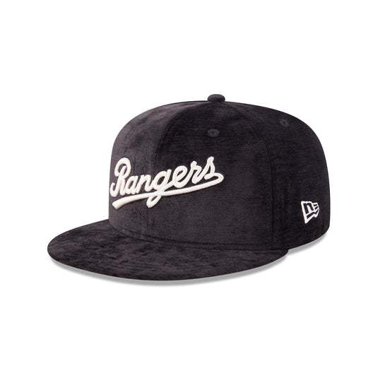 Texas Rangers Black Velvet 59FIFTY Fitted Hat - New Era Cap
