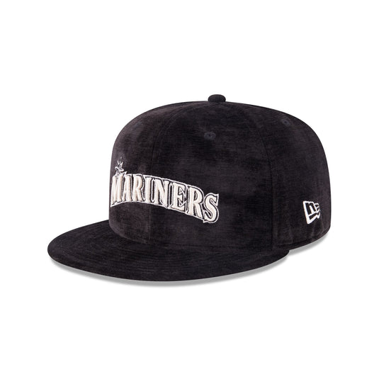 Seattle Mariners Black Velvet 59FIFTY Fitted Hat - New Era Cap