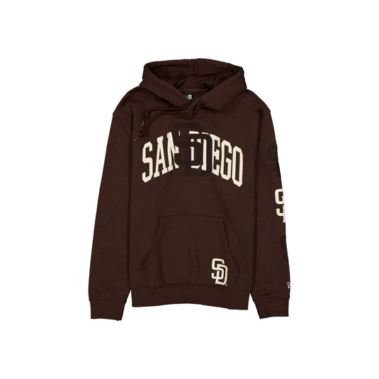 San Diego Padres Overlay Brown Hoodie - New Era Cap