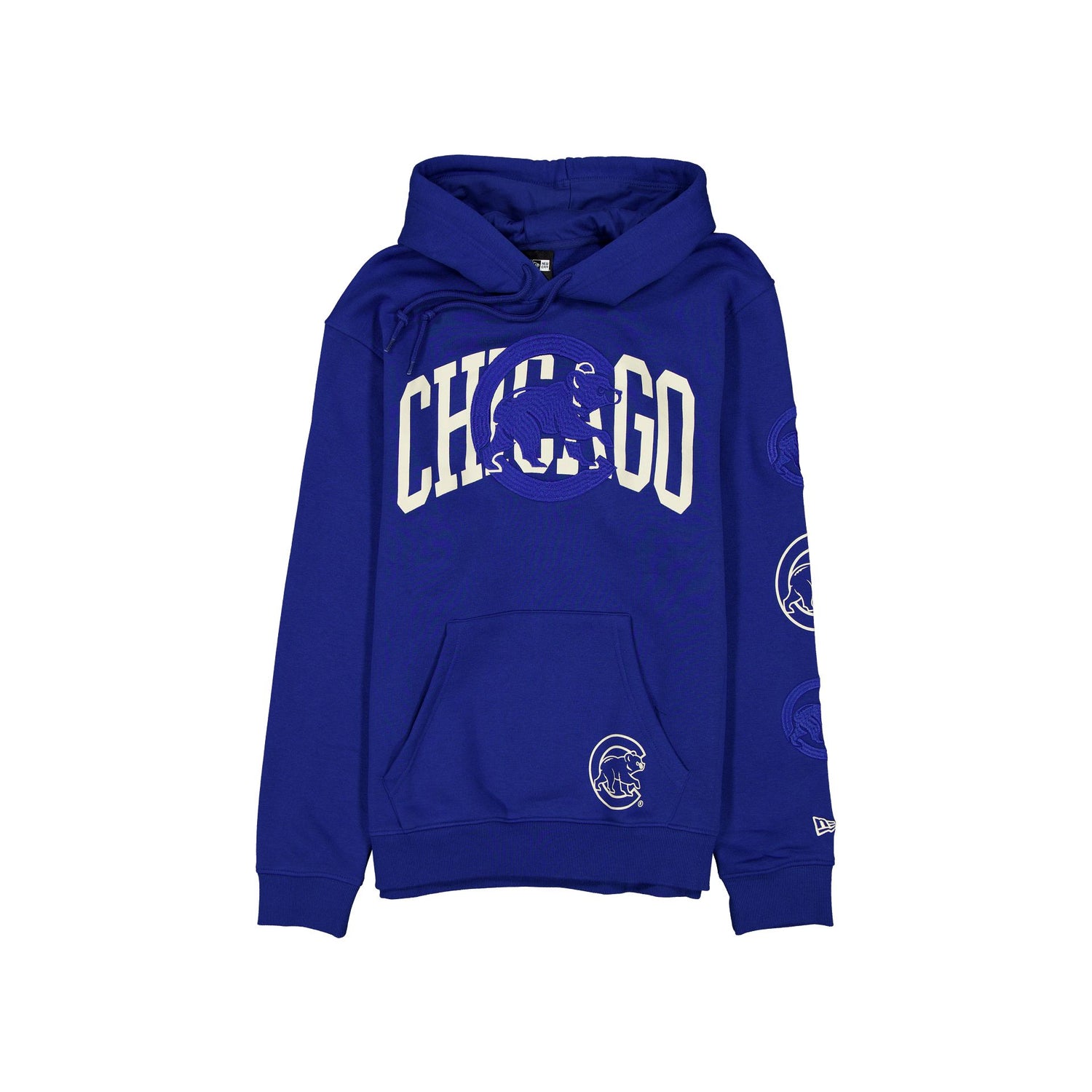 Chicago Cubs Overlay Blue Hoodie