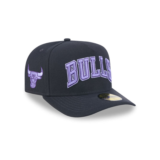 Chicago Bulls Navy Lavender 59FIFTY A-Frame Fitted Hat - New Era Cap