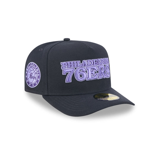Philadelphia 76ers Navy Lavender 59FIFTY A-Frame Fitted Hat - New Era Cap