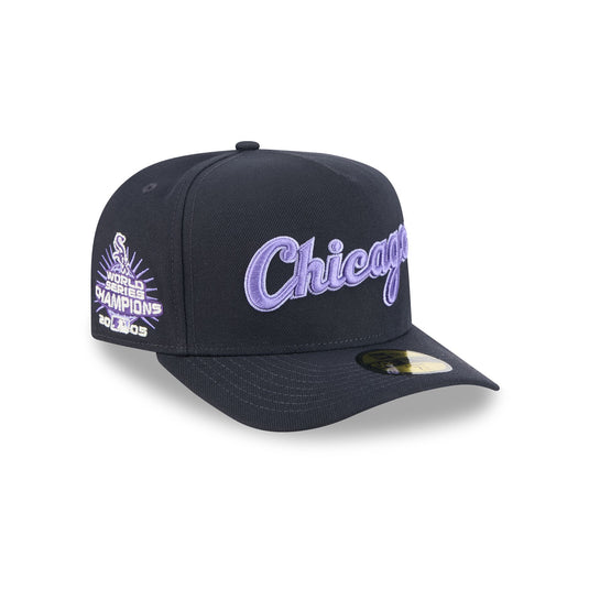 Chicago White Sox Navy Lavender 59FIFTY A-Frame Fitted Hat - New Era Cap