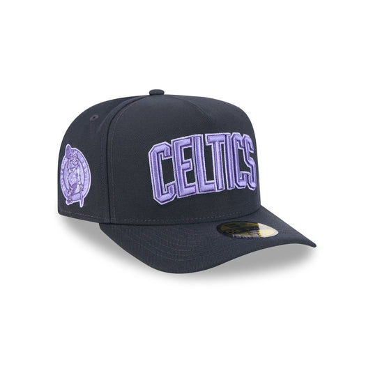 Boston Celtics Navy Lavender 59FIFTY A-Frame Fitted Hat - New Era Cap