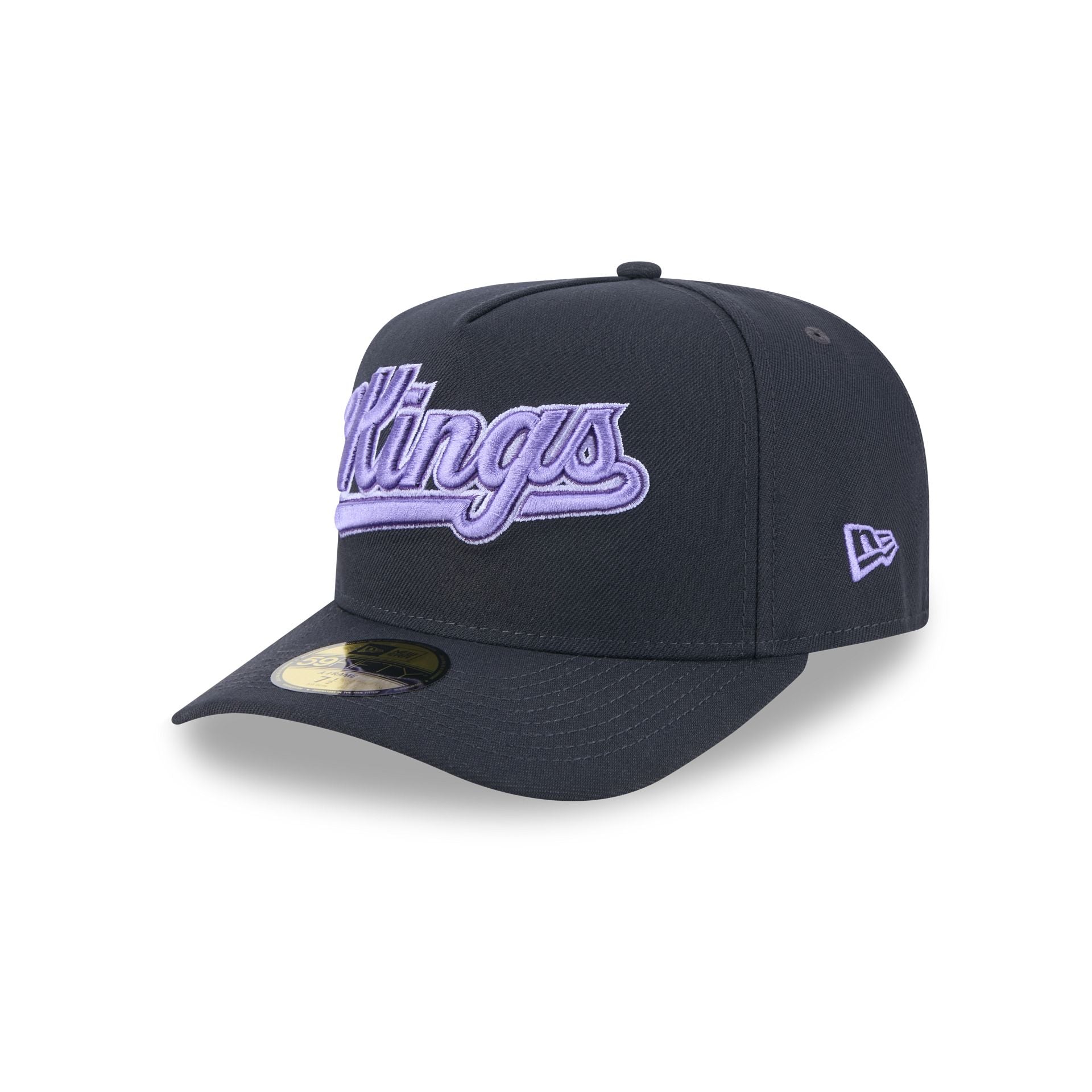 Sacramento Kings Navy Lavender 59FIFTY A-Frame Fitted Hat