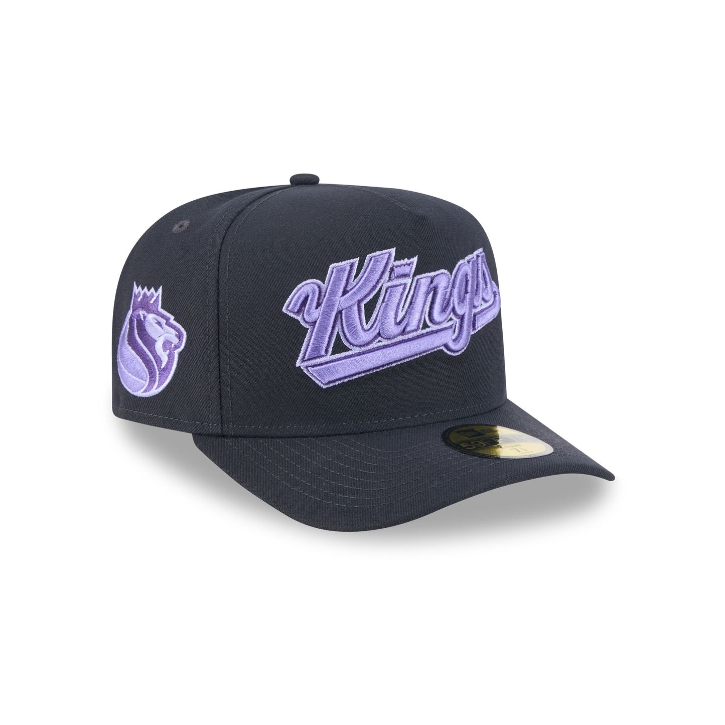 Sacramento Kings Navy Lavender 59FIFTY A-Frame Fitted Hat