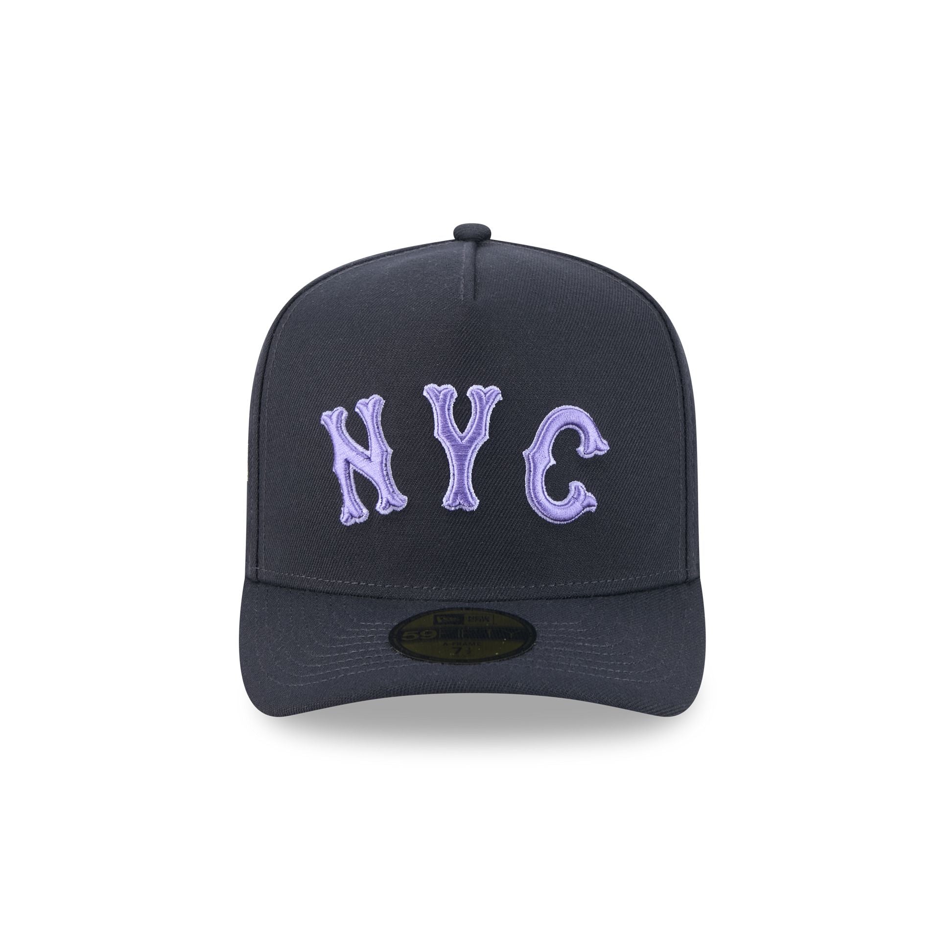 New York Mets Navy Lavender 59FIFTY A-Frame Fitted Hat