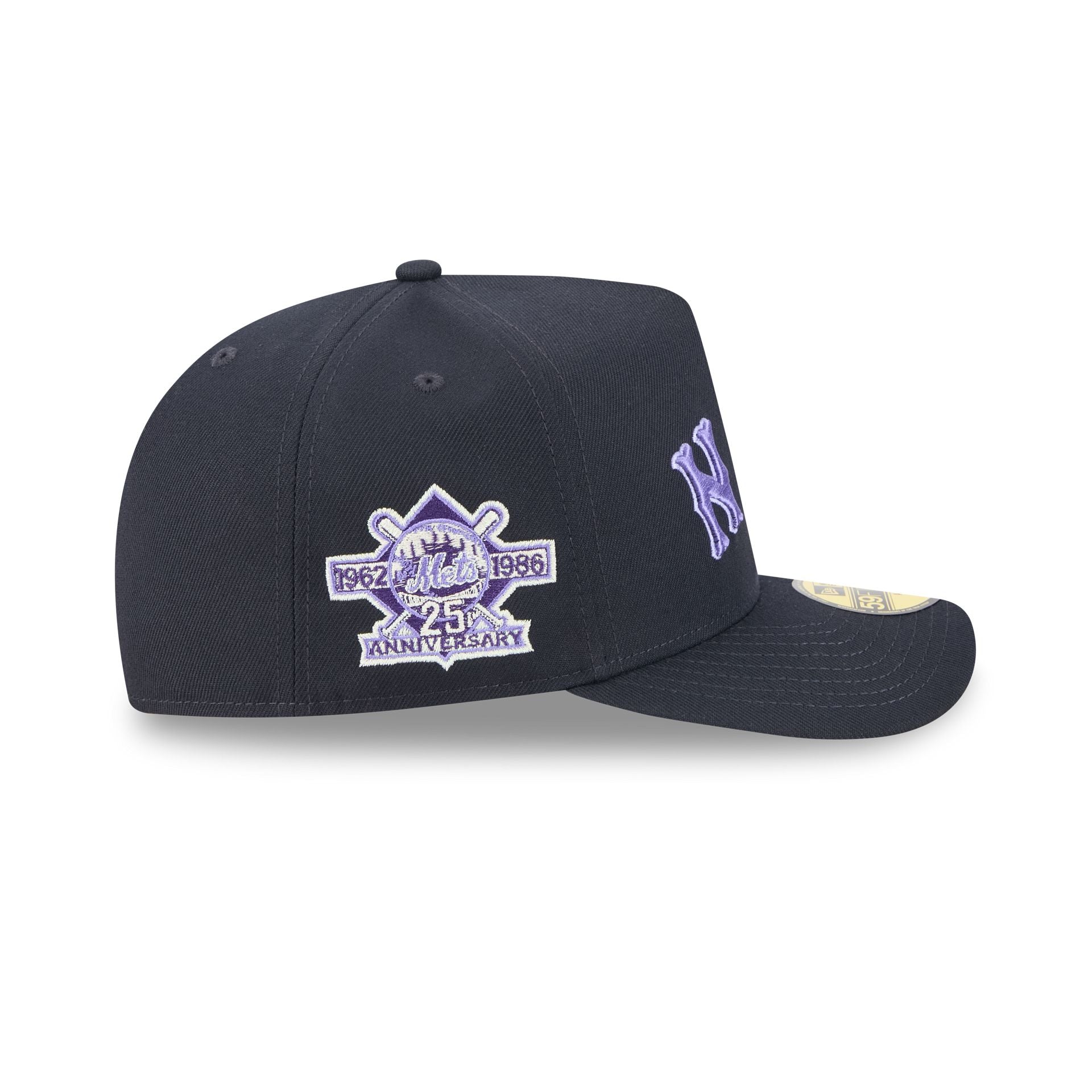 New York Mets Navy Lavender 59FIFTY A-Frame Fitted Hat