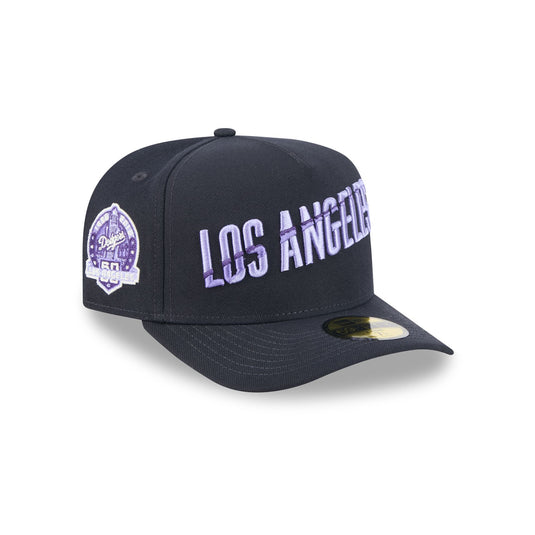 Los Angeles Dodgers Navy Lavender 59FIFTY A-Frame Fitted Hat - New Era Cap